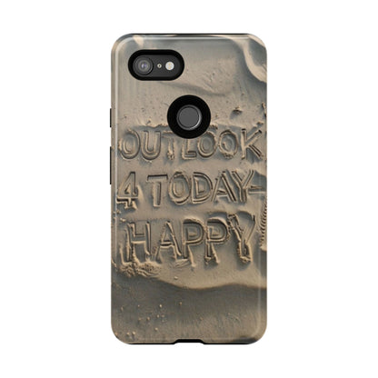 "Life is Short.  Be Happy" Mobile Phone Case