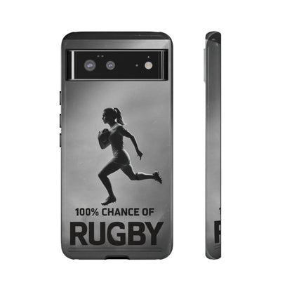 "Rain, Shine, Rugby" Mobile Phone Case