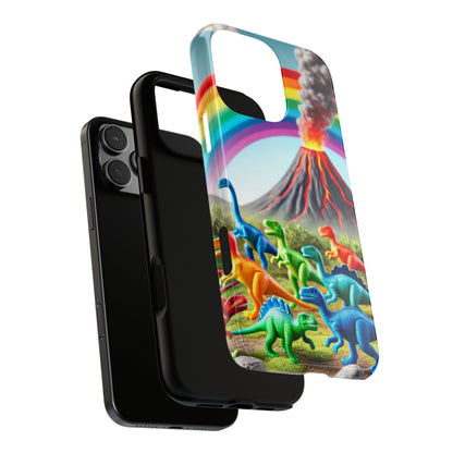"Rainbow Dinosaurs" Mobile Phone Case