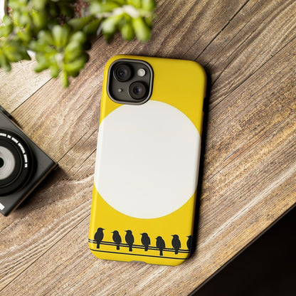 "The Feathered Assembly - Yellow" Mobile Phone Case