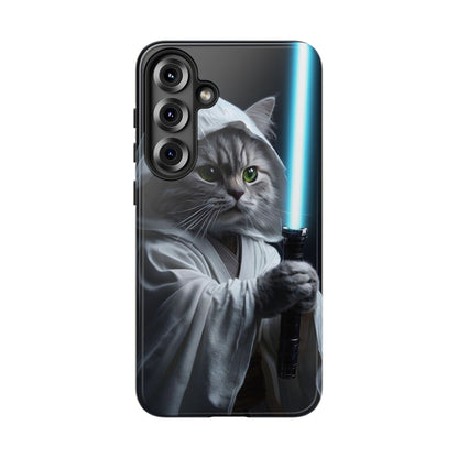 "Jedi Whisker" Mobile Phone Case (blue light sabre)