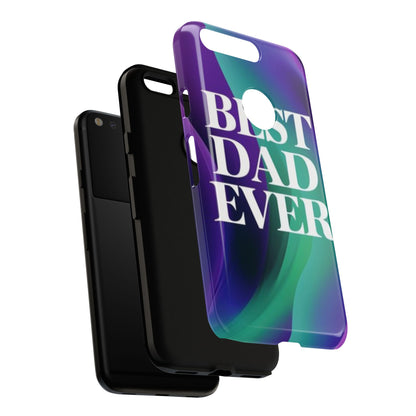 "Best Dad Ever" Mobile Phone Case (purple)