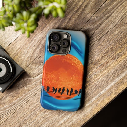 "The Feathered Assembly" Mobile Phone Case (orange)