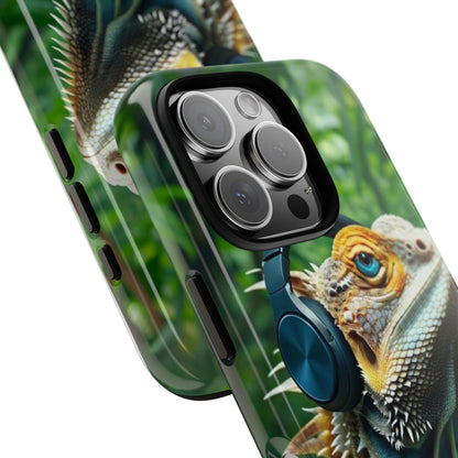 "Bearded Dragon - Jungle Beats" Mobile Phone Case