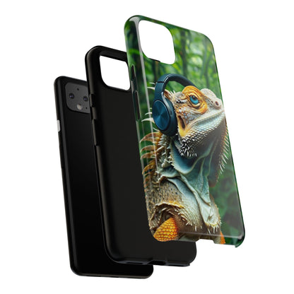 "Bearded Dragon - Jungle Beats" Mobile Phone Case