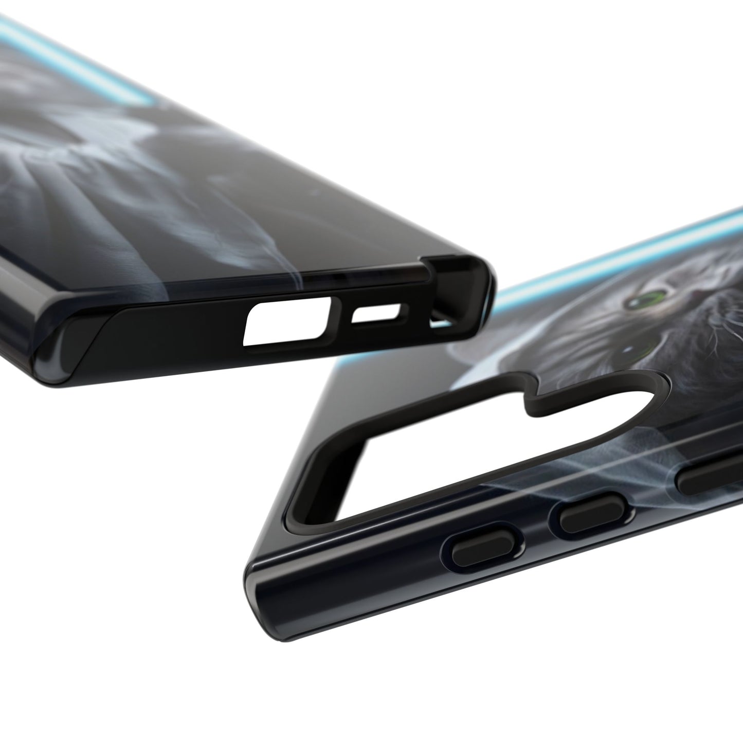 "Jedi Whisker" Mobile Phone Case (blue light sabre)