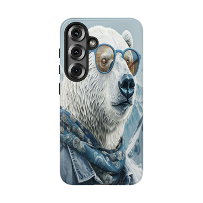 "Urban Zen Polar Bear" Mobile Phone Case (blue)