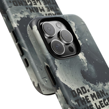 "Dad. The Man. The Legend" Mobile Phone Case (grey)