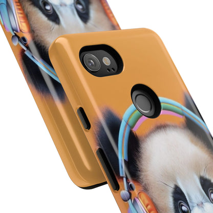 "Baby Panda wearing Headphones" Mobile Phone Case