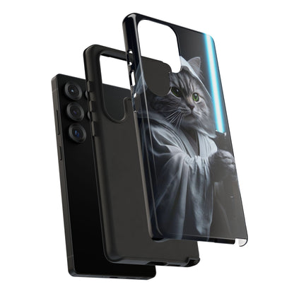 "Jedi Whisker" Mobile Phone Case (blue light sabre)