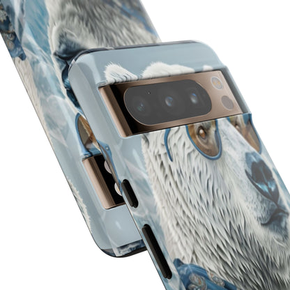"Urban Zen Polar Bear" Mobile Phone Case (blue)