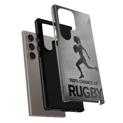 "Rain, Shine, Rugby" Mobile Phone Case