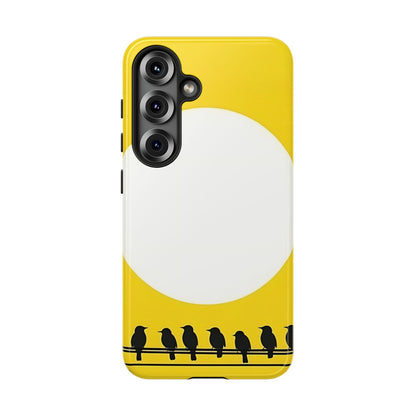 "The Feathered Assembly - Yellow" Mobile Phone Case