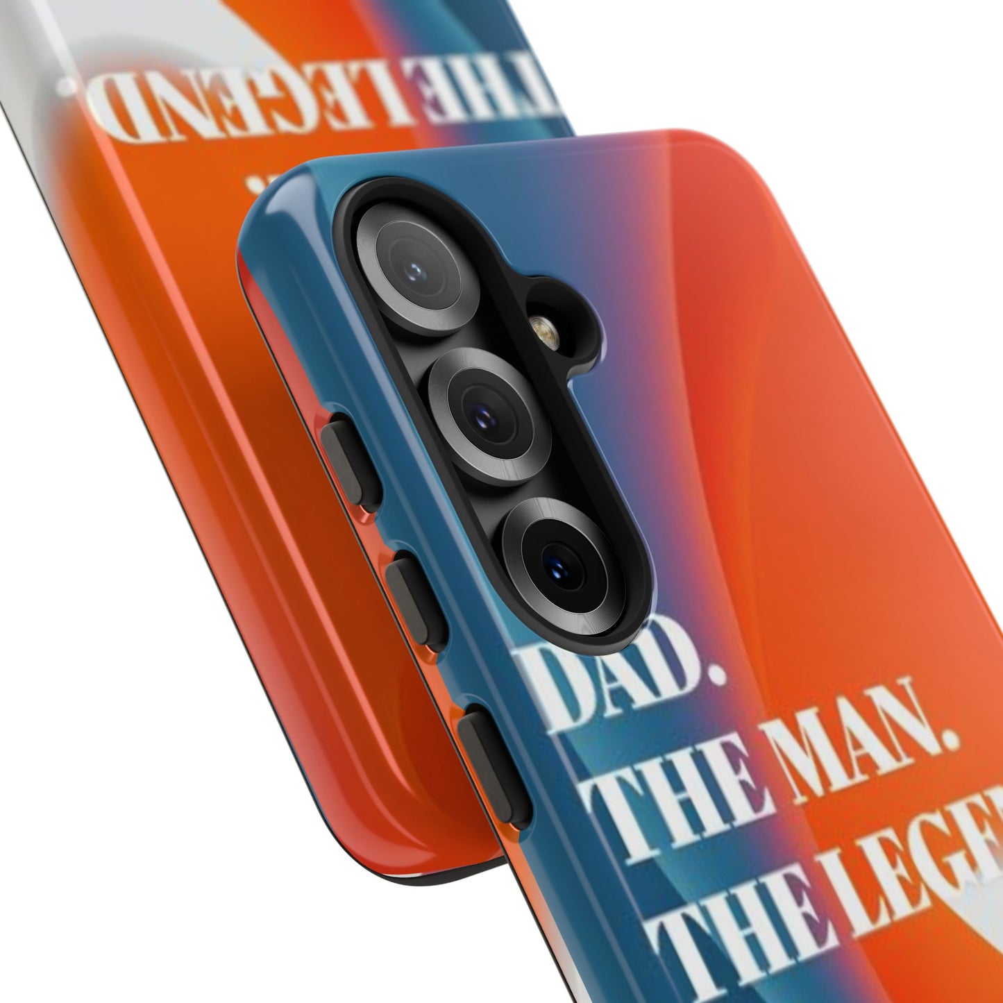"Dad. The Man. The Legend." Mobile Phone Case (orange)