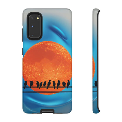 "The Feathered Assembly" Mobile Phone Case (orange)