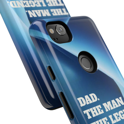"Dad.  The Man.  The Legend" Mobile Phone Case (blue)