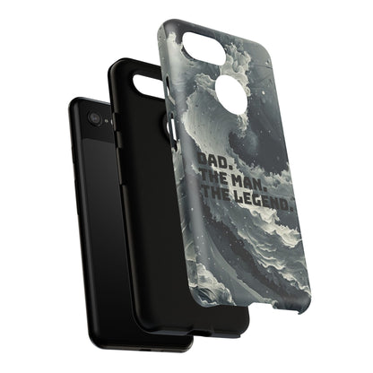 "Dad. The Man. The Legend" Mobile Phone Case (grey)