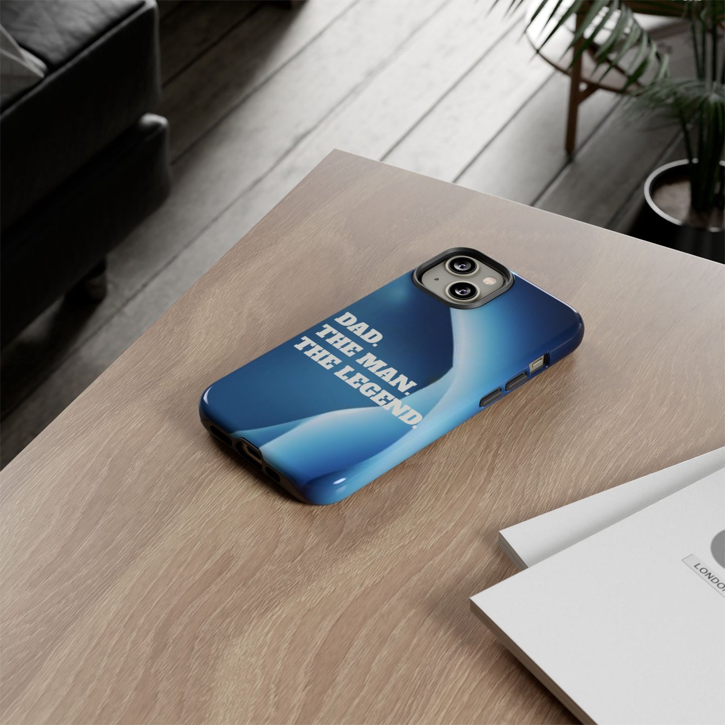 "Dad.  The Man.  The Legend" Mobile Phone Case (blue)
