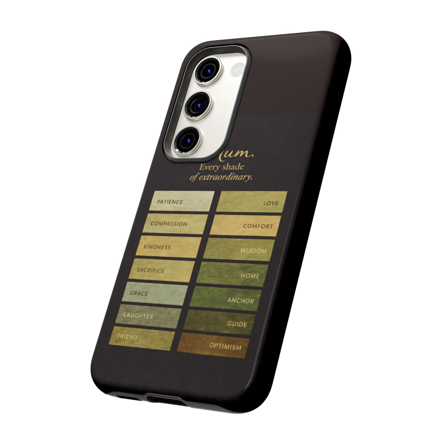 "Every Shade of Extraordinary" Mobile Phone Case (green)