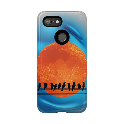 "The Feathered Assembly" Mobile Phone Case (orange)