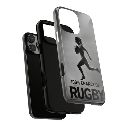 "Rain, Shine, Rugby" Mobile Phone Case