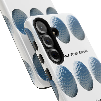"Eat. Golf. Sleep. Repeat." Mobile Phone Case
