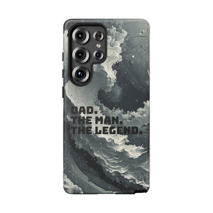 "Dad. The Man. The Legend" Mobile Phone Case (grey)