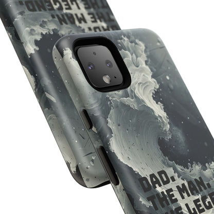 "Dad. The Man. The Legend" Mobile Phone Case (grey)