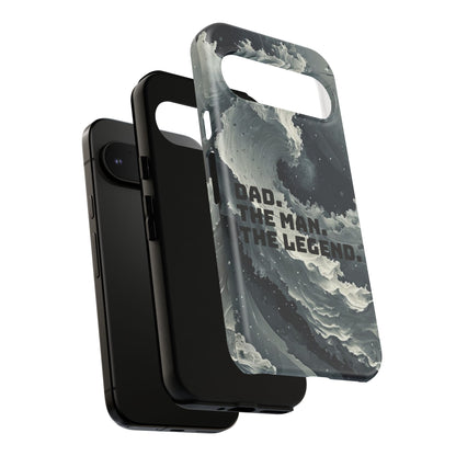 "Dad. The Man. The Legend" Mobile Phone Case (grey)