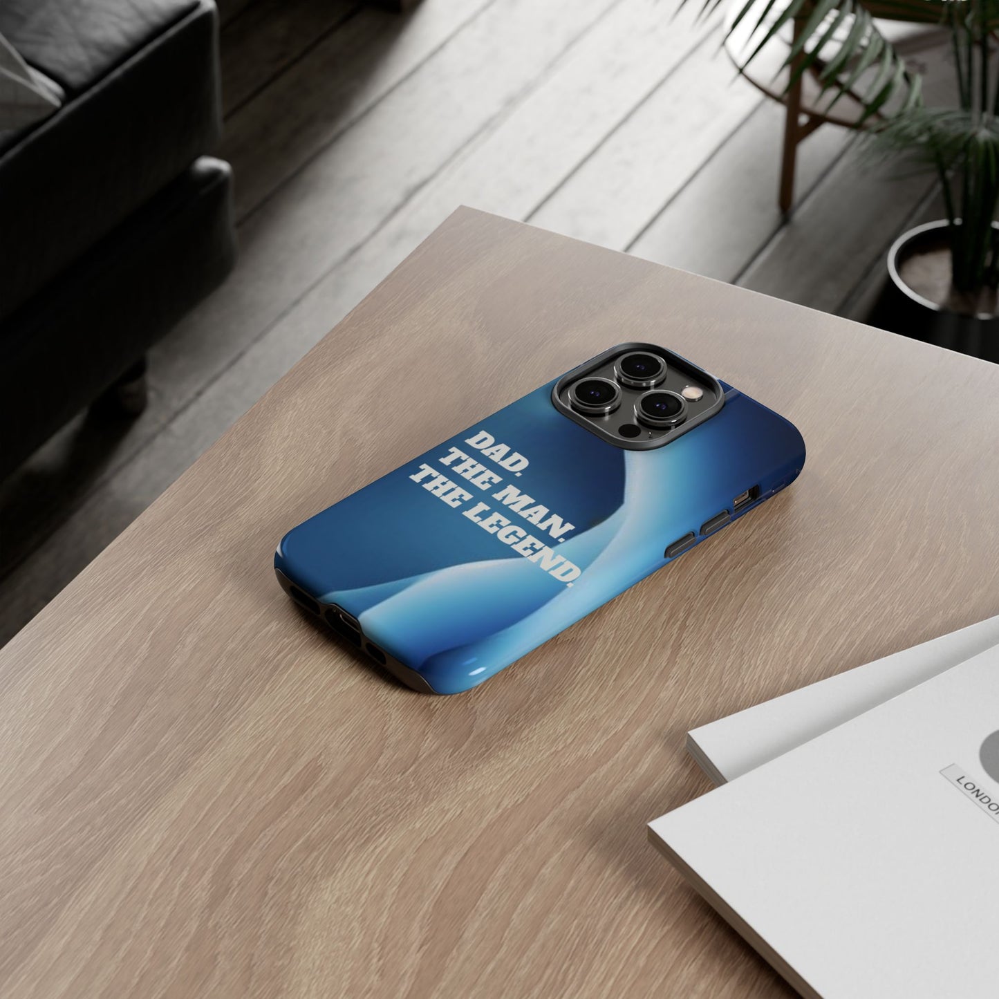 "Dad.  The Man.  The Legend" Mobile Phone Case (blue)
