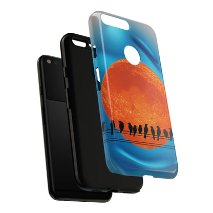 "The Feathered Assembly" Mobile Phone Case (orange)