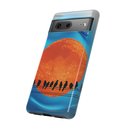 "The Feathered Assembly" Mobile Phone Case (orange)