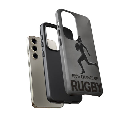 "Rain, Shine, Rugby" Mobile Phone Case