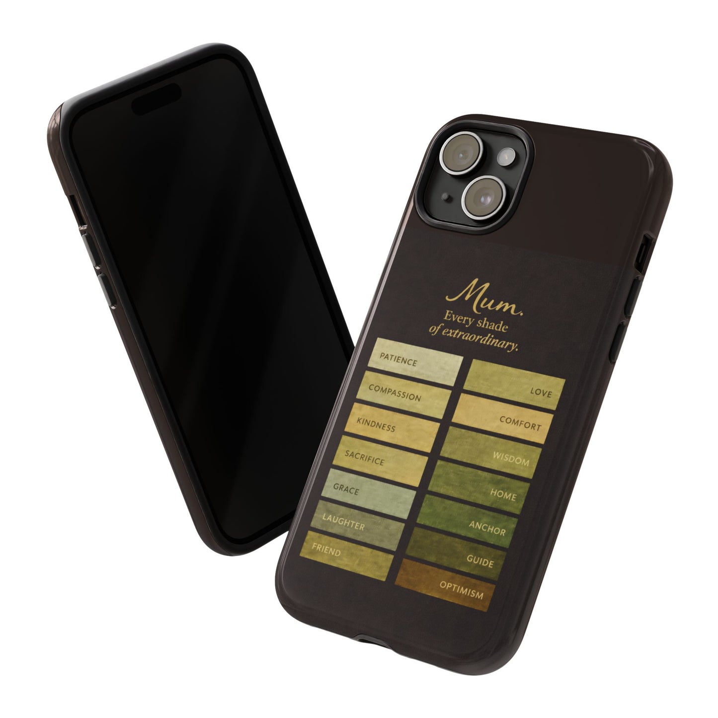 "Every Shade of Extraordinary" Mobile Phone Case (green)