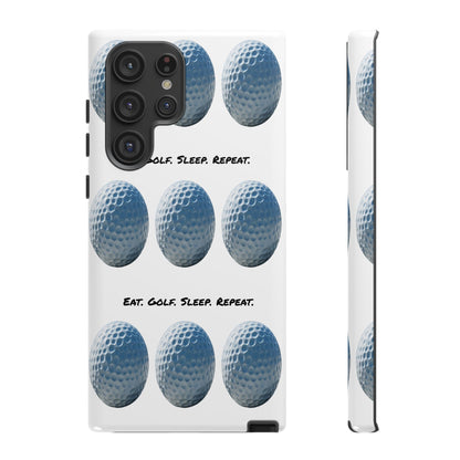 "Eat. Golf. Sleep. Repeat." Mobile Phone Case