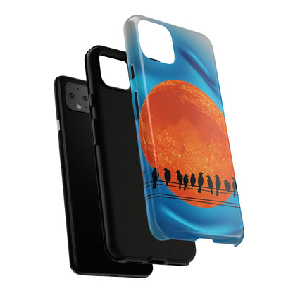 "The Feathered Assembly" Mobile Phone Case (orange)