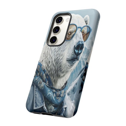 "Urban Zen Polar Bear" Mobile Phone Case (blue)