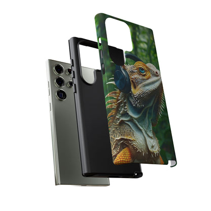 "Bearded Dragon - Jungle Beats" Mobile Phone Case