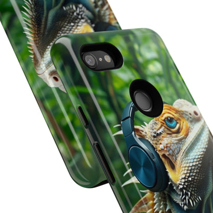 "Bearded Dragon - Jungle Beats" Mobile Phone Case