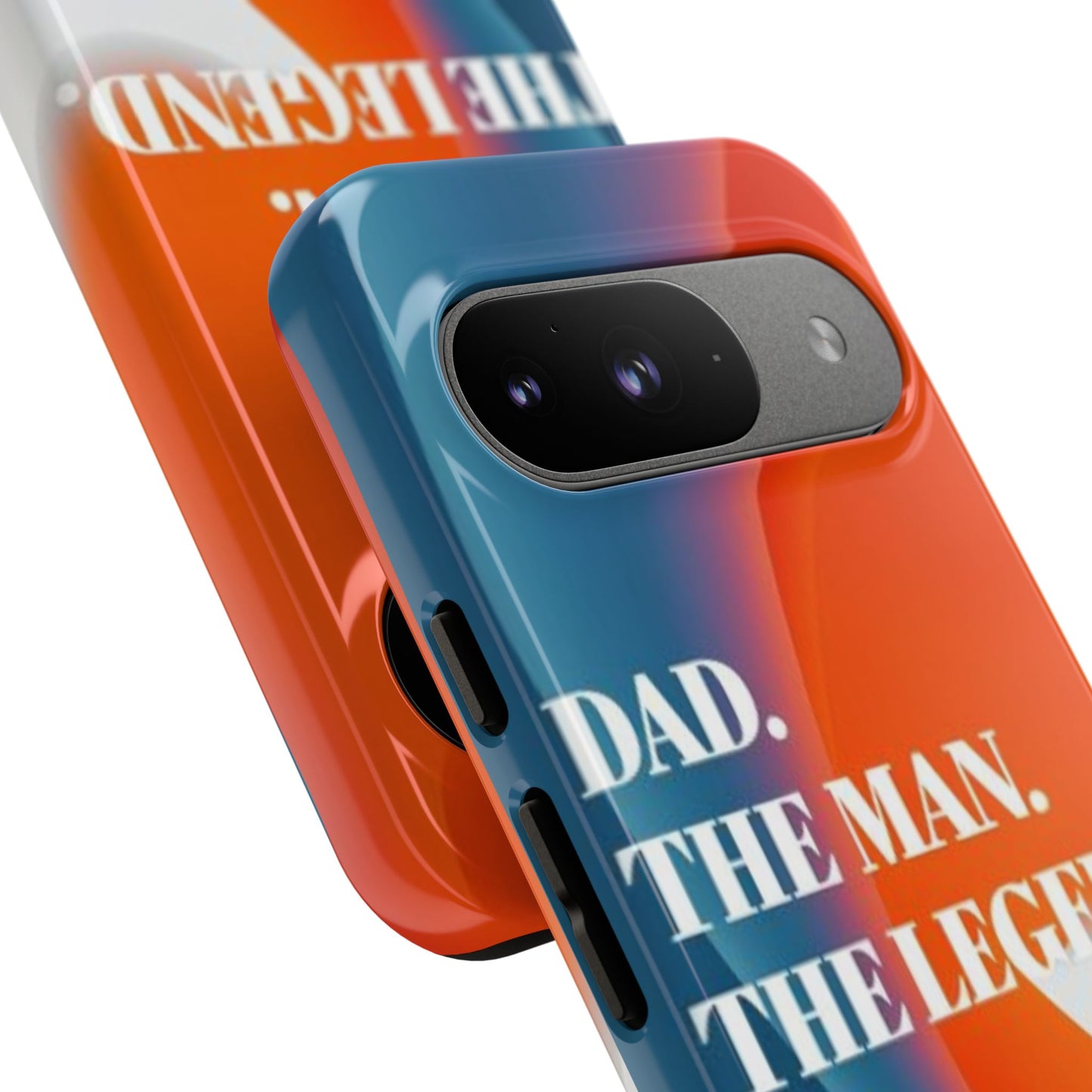 "Dad. The Man. The Legend." Mobile Phone Case (orange)