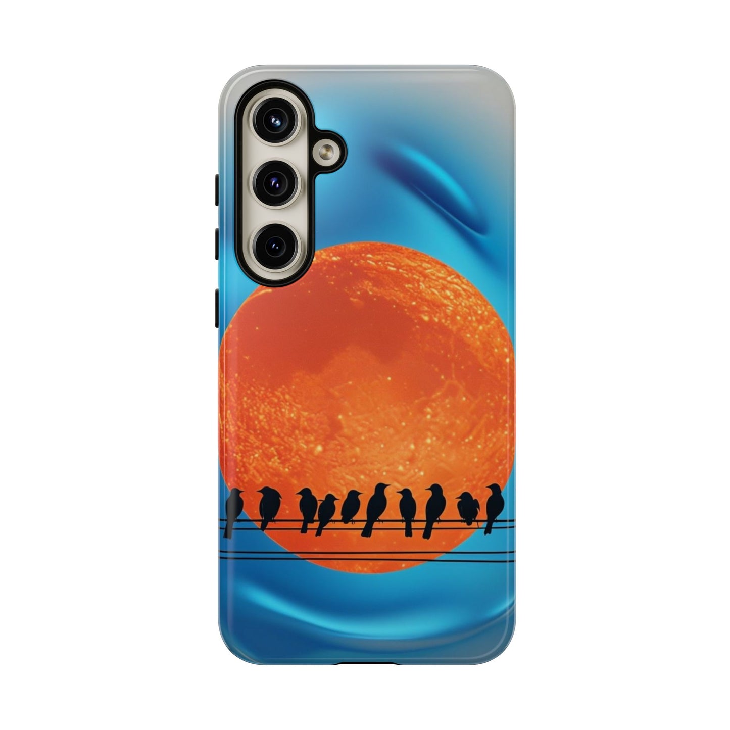 "The Feathered Assembly" Mobile Phone Case (orange)
