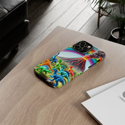 "Rainbow Dinosaurs" Mobile Phone Case