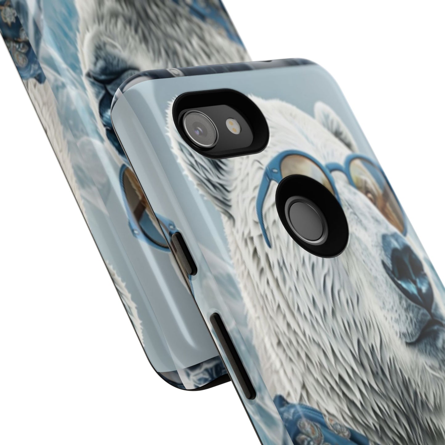 "Urban Zen Polar Bear" Mobile Phone Case (blue)