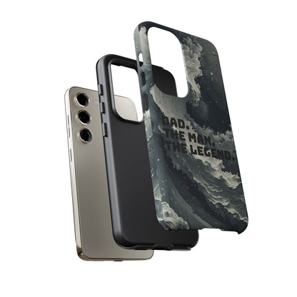 "Dad. The Man. The Legend" Mobile Phone Case (grey)