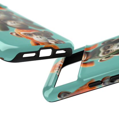 "Evolution - The Fourth Monkey" (striped background)