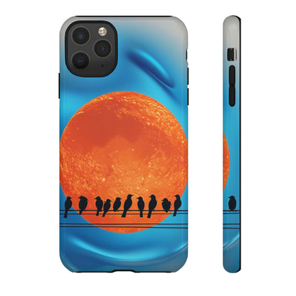 "The Feathered Assembly" Mobile Phone Case (orange)