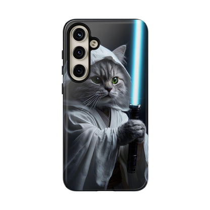 "Jedi Whisker" Mobile Phone Case (blue light sabre)