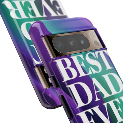 "Best Dad Ever" Mobile Phone Case (purple)