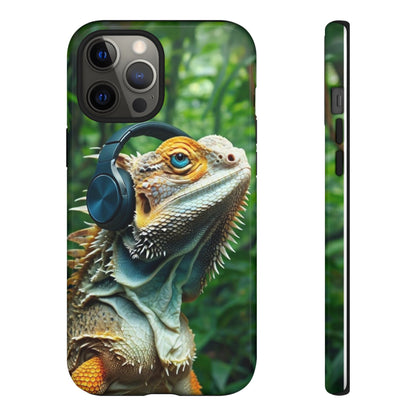 "Bearded Dragon - Jungle Beats" Mobile Phone Case