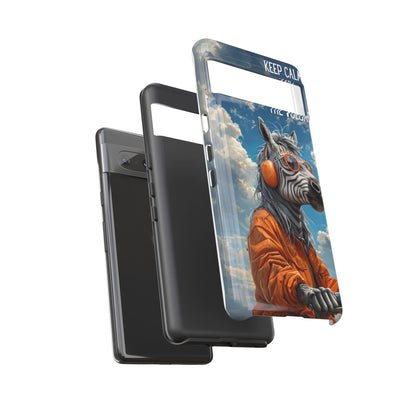 "Keep calm and turn up the volume." Mobile Phone Case